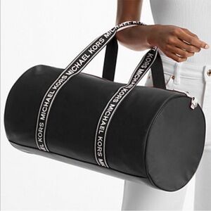 Michael Kors Jet Set Large Nylon Duffel Travel Gym Bag